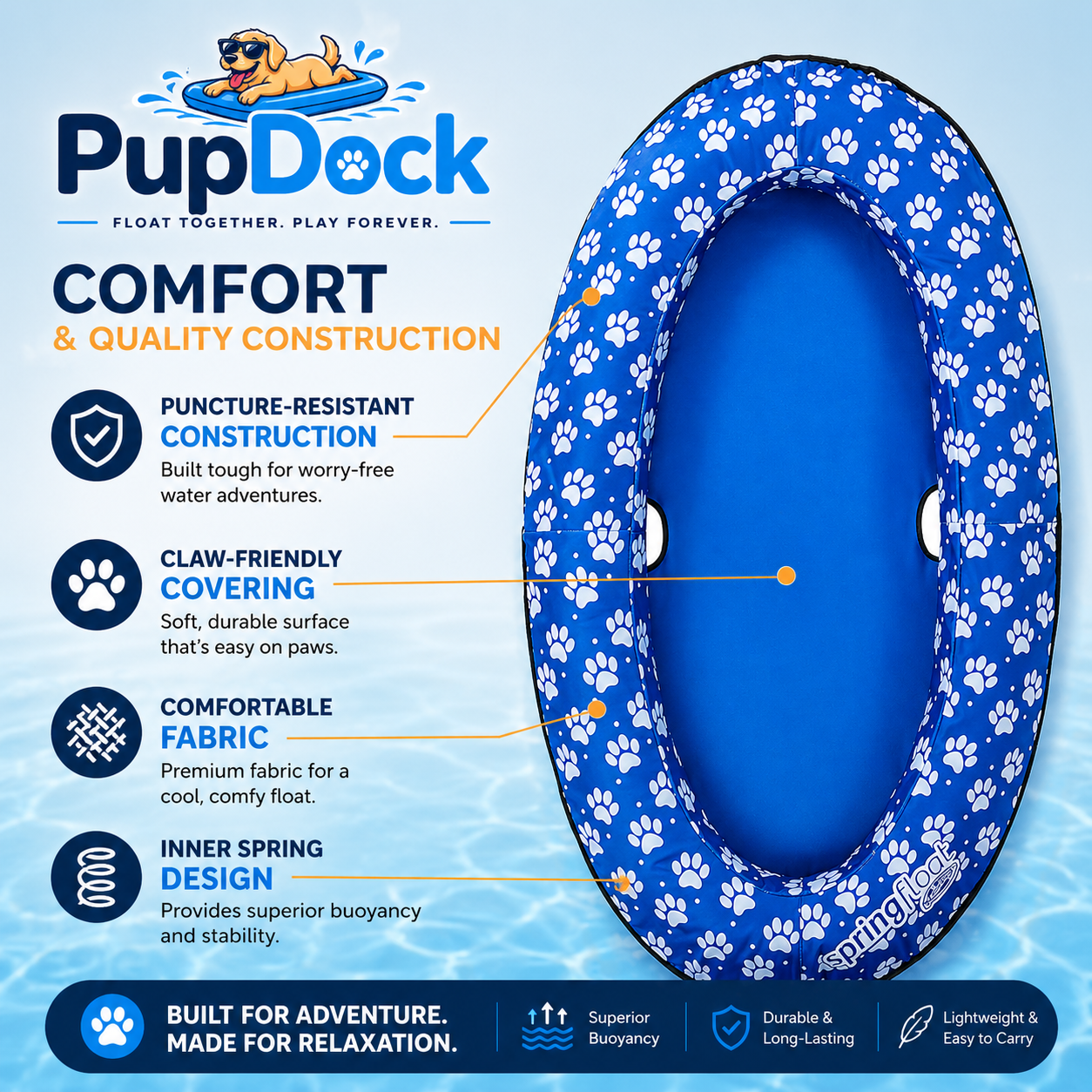 DogDock™ Pup Float Raft