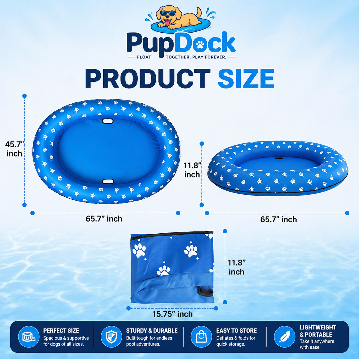 DogDock™ Pup Float Raft